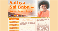 Desktop Screenshot of fr.sathya-sai-baba.org