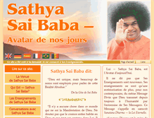 Tablet Screenshot of fr.sathya-sai-baba.org