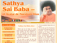 Tablet Screenshot of es.sathya-sai-baba.org